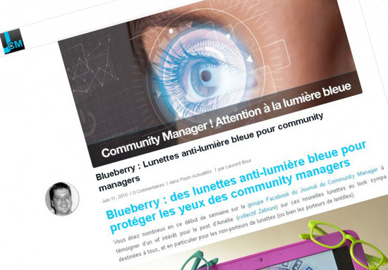 Blueberry Glasses Journal du Community Manager