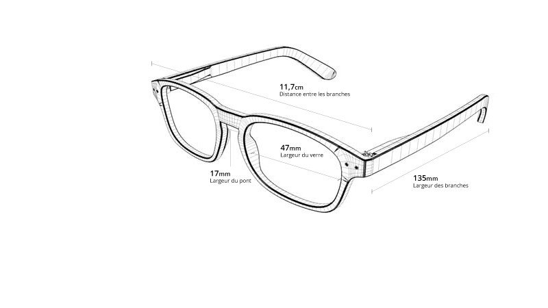Lunette contre la lumière bleue Taille S filaire